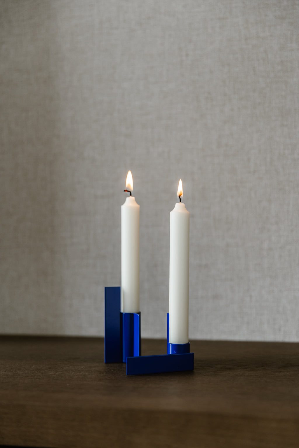 CANDELABRO ICONO AZUL - SET DE 2