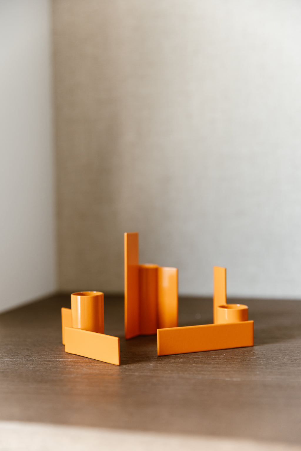 CANDELABRO ICONO NARANJA - SET DE 3