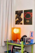 LÁMPARA LOP RECTANGULAR NARANJA