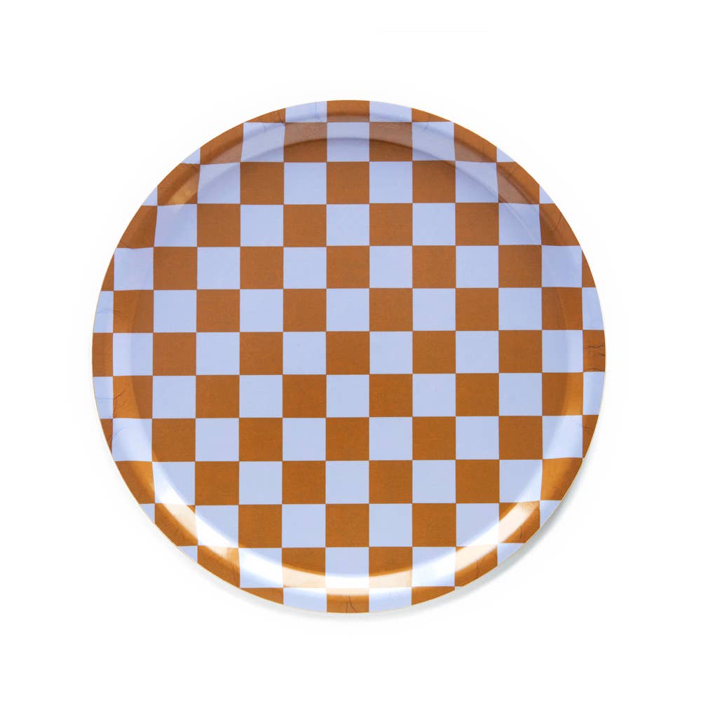 BANDEJA CHECKER CARAMEL - CASA CULTO | Shop Online