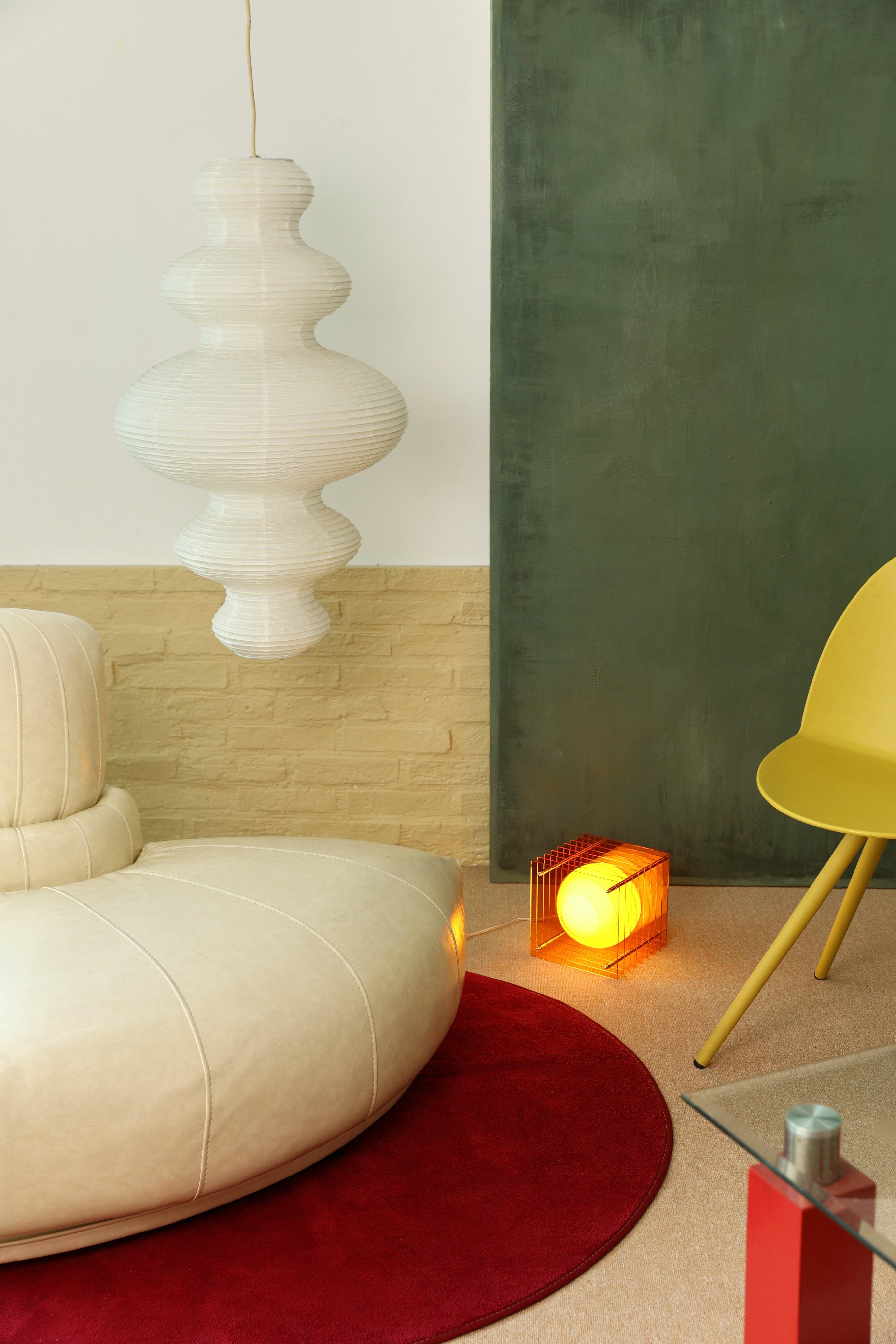 LÁMPARA LOP CUADRADA NARANJA - CASA CULTO | Shop Online