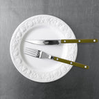 SET DE CUBIERTOS DE 4 PIEZAS, BISTROT LISO, VERDE HELECHO - CASA CULTO | Shop Online