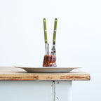 SET DE CUBIERTOS DE 4 PIEZAS, BISTROT LISO, VERDE HELECHO - CASA CULTO | Shop Online